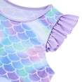 thumbnail image 6 of Lanbubble Girls Tankini Swimsuit Set Ruffle Sleeve 2-Pieces Bathing Suit Mermaid 7-8 Years, 6 of 10