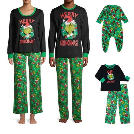 

LWXQWDS Christmas Pajamas For Family Cute Cartoon Pajamas
