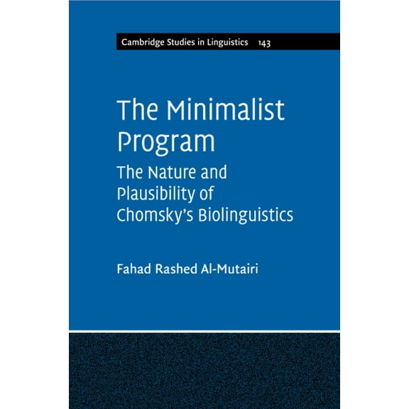 Cambridge Studies in Linguistics The Minimalist Program, Book 143, (Paperback)