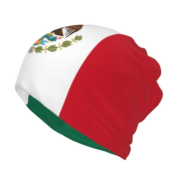 Multifunction Beanie Hat Flag-Of-Mexico Beanie Hat Scarf Stretch Skull Cap For Women Men