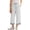 White, variant on Girls High Waist Like Striped Culottes Casual Summer Pants With And Pockets Comfortable Straight Leg Cropped Wide Leg Trousers For Kids 12 Month Pants Girls