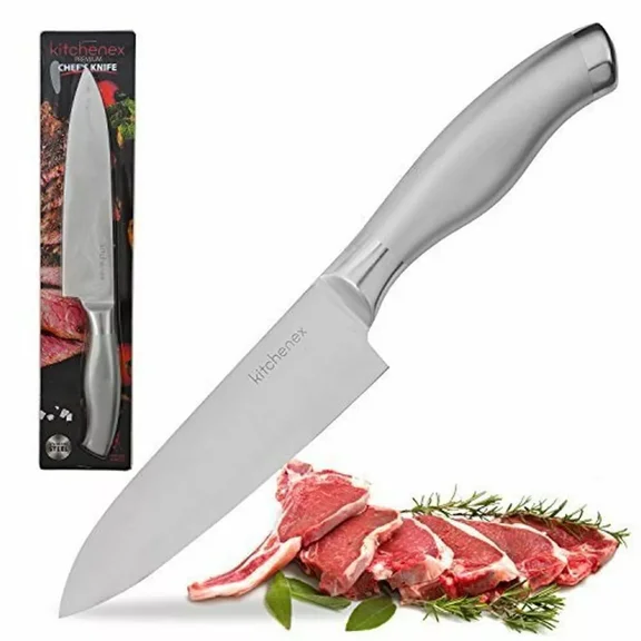 Kitchenex Multipurpose Premium Stainless Steel Wide Chef'S Knife Rust Resistant