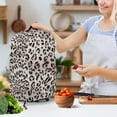 thumbnail image 3 of FKELYI Leopard Print Blender Dust Cover Anti Splash Food Processors Dustproof Covers with Handle for Stand Mixer Coffee Maker Protector Kitchen Appliance Decor, 3 of 6