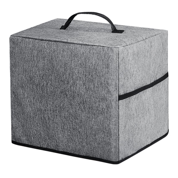 CRILSTYLEO Grey Ice Cream Maker Cover, Polyester Protective Case for Home Use, 1 Piece