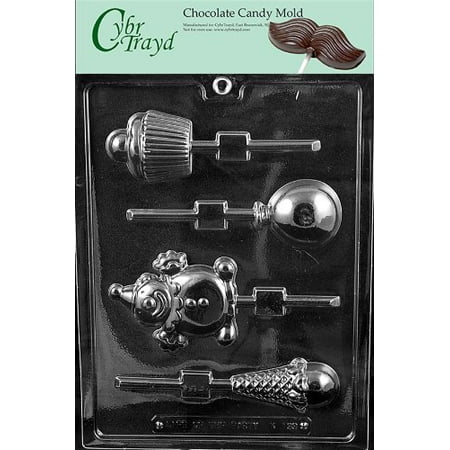 Party Planter Ice - Cybrtrayd Life of the Party K133 Birthday Party Cupcake, Ice Cream, Balloon Lollies Chocolate Candy Mold in Sealed Protective Poly Bag Imprinted with Copyrighted Cybrtrayd Molding Instructions