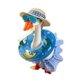 thumbnail image 2 of Summer Bikini Desk Goose Outfits, 7 Inch Mini Desktop Goose Clothes with Straw Hat, Sunglasses and Swim Ring, for Magnetic Geese Party Table Decor, 2 of 8