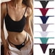 thumbnail image 2 of FINETOO 7 Unids/Set Algodón Tangas Mujeres Sexy T-Back Calzoncillos Cómodos G-string Ropa Interior M-XL Lencería Suave, 2 of 4
