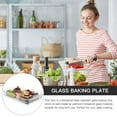 thumbnail image 3 of Portable Pie Pan Glass Pie Plate Transparent Useful Glass Bakeware Baking Dishes, 3 of 9