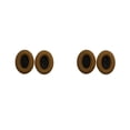 thumbnail image 3 of Injueey 1 par de almohadillas para los oídos, almohadillas profesionales de cuero, repuesto de esponja para auriculares Bose QC35, color caqui Caqui+Negro 2Conjunto, 3 of 6