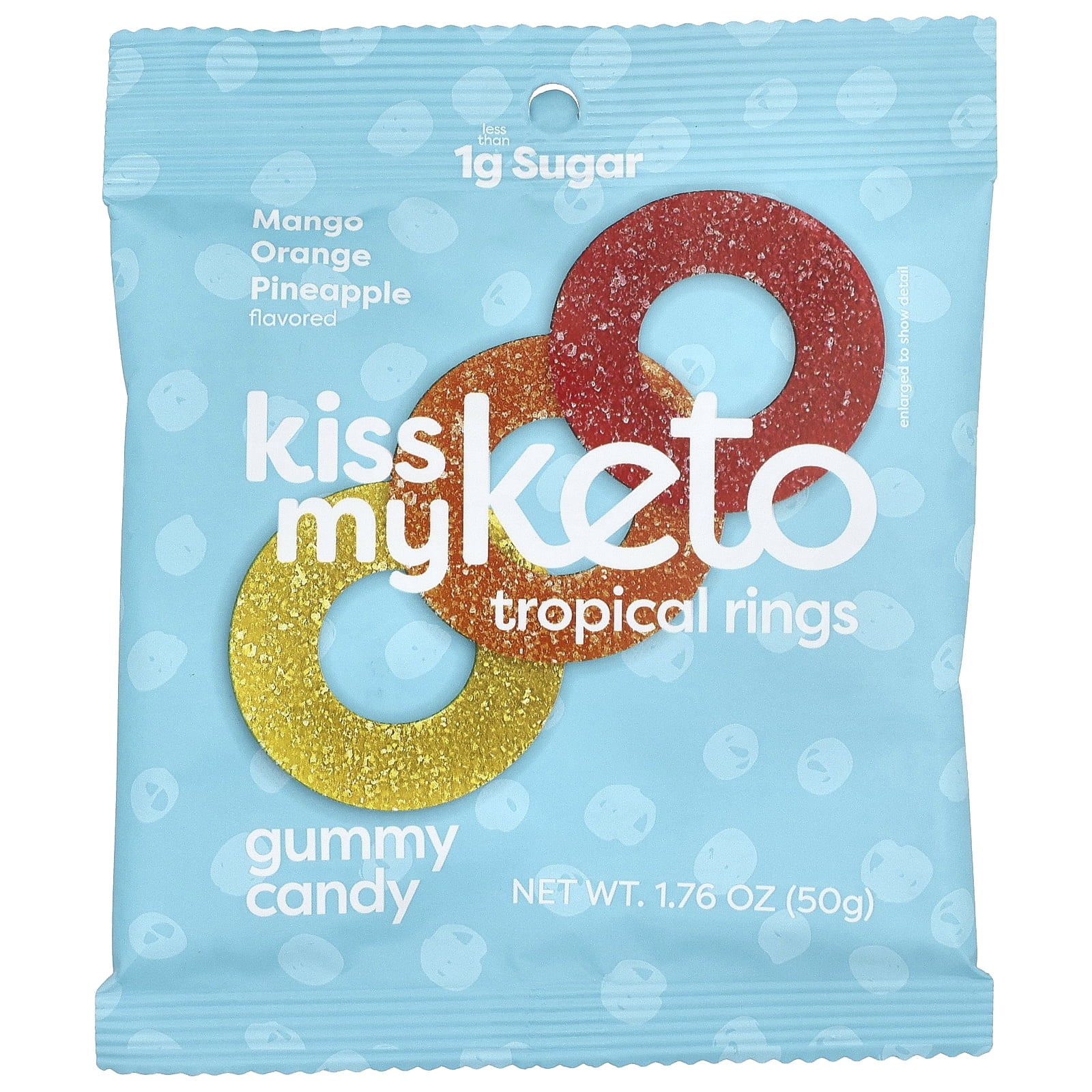 Kiss My Keto Gummies Candy – Low Carb Candy Gummy Rings, Keto Snack Pack – Healthy Candy Gummys – Vegan Candy, Keto Gummy Candy – Keto Candy Gummies (6-pack)