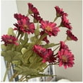 thumbnail image 4 of 5 Piece Sunset Mums Fall Floral Arrangement Realistic Silk Flowers For Home Windproof Design 5PCS, 4 of 5