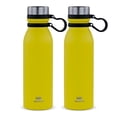 thumbnail image 1 of Set de 2 Termos para Café y Agua con Tapa Hermética, Sin Derrames de Acero Inoxidable con Capacidad de 600ml - Botella Vaso Térmico Conserva Temperatura Mostaza, 1 of 5