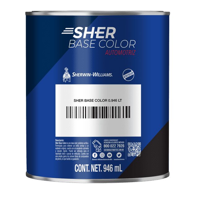 Sher Base Color Sherwin Williams Aluminio Grueso 946 Ml