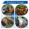thumbnail image 3 of Hexagonal Chicken Wire Poultry Netting Galvanized Mesh Garden Fence Barrier Fence Mesh Roll 4Feet x 150Feet, 3 of 5