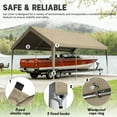 thumbnail image 3 of Kimunuk Canopy Replacement Cover, 12' x 20' Outdoor Portable Carport Replacement Canopy with Ball Bungees for Car Garage Shelter Tent Party Tent, Sand ,Frame is Not Included, 3 of 6