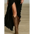 thumbnail image 3 of ZOELNIC Women's Elegant Ruched Maxi Shirt Dress with Belt, Asymmetrical Hem & Long Sleeve, XL, 3 of 4