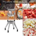 thumbnail image 4 of Dicer Comercial TUNTROL Acero Inoxidable para Verduras con Hoja de 1/2" 1/4" 3/8", 4 of 8