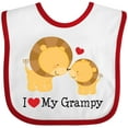 thumbnail image 3 of Inktastic I Love My Grampy Grandkids Boys or Girls Baby Bib, 3 of 4