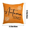 thumbnail image 3 of Fiudx Liquidación de ahorros de verano 4 estilos de fundas de almohadas de Acción de Gracias, funda de almohada de lino de 18 x 18 pulgadas para sofá y decoración del hogar, 3 of 6