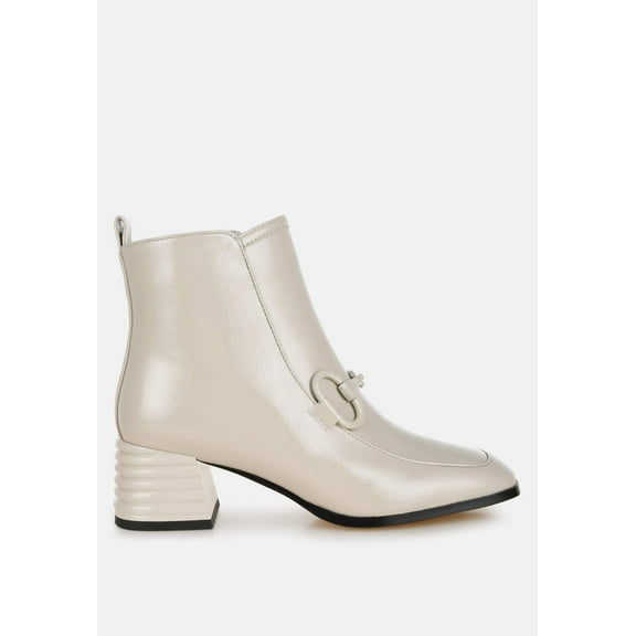 Algol Textured Block Heel Ankle Boots