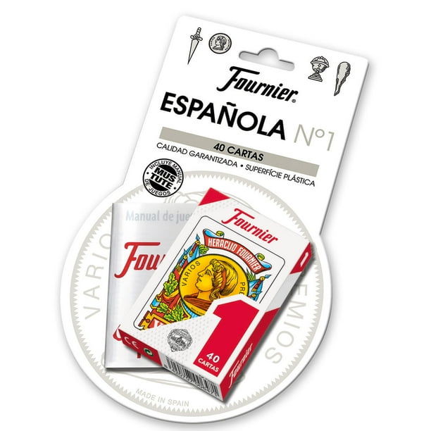 40 Fournier Spanish Playing Cards Tuck Case With Mus Tute Instructions Red Walmart Com Walmart Com