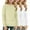 #A07-Beige-White-White, variant on XADYUY 3 Pack Girls Long Sleeve Tops 10-12 Casual Solid Crewneck T-Shirts for Girls Winter Basic Top for Girls Cotton Girls Blouses,5-6 Years