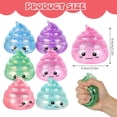thumbnail image 7 of Novelty Glitter Poop Stress Balls Sensory Fidget, Stretchy Squeeze Sugar Ball, Stress Relief Jelly Ball, Fidget Sensory Squeeze Tool for Anxiety for All Ages (Blue), 7 of 7