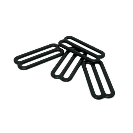 

Black Metal Slide - 1 3/8 or 35mm - DIY Bra Supplies Adjusters Bulk Options - 2 Pairs/4 Pieces