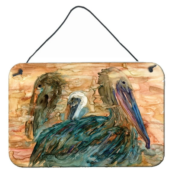 Abstract Pelicans Wall or Door Hanging Prints