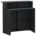 thumbnail image 2 of vidaXL Table de Bar de Jardin Noir 120x55x110 cm Rotin Poly, 2 of 5