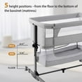 Nordmiex Baby 3 in 1 Adjustable Bedside Sleeper Bed for Infant Baby with Breathable Net