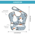 thumbnail image 4 of Easygdp Happy Snowmen Snowfall Bibs For Babies, Baby Bibs for Eating, Toddler Bibs, Waterproof Bibs, Feeding Bibs, for Toddlers, Boys, Girls, 4 of 8