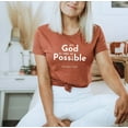 thumbnail image 4 of WITH GOD ALL THINGS ARE POSSIBLE Graphic Plus Short sleeve T-Shirt, 4 of 7