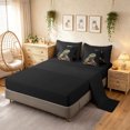 thumbnail image 4 of Manfei Western Lizard Twin Bedding, Woodland Animal Bedding Comforter Set, Black Brown, Black Reversible, 7-Piece, 4 of 6