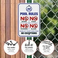thumbnail image 4 of Pool Rules Sign, No Diving Pool Sign,, 4 of 8