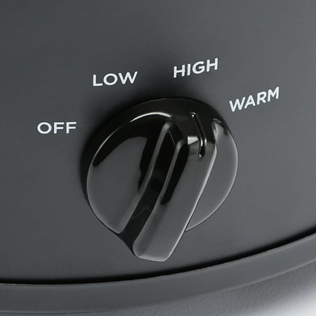 Mainstays 2 QT Slow Cooker, Matte Black Finish, Removeable Stoneware Pot, Model MS54100112165B