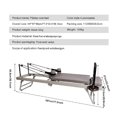 thumbnail image 3 of Adjustable Pilates Reformer Machine, Folding Workout Bed with 300 Lbs Capacity for Home Gym or Core Training Gray, 3 of 9