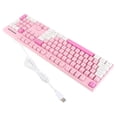 thumbnail image 1 of Wired Gaming Keyboard, 104 Keys Wired Keyboard, 3 Colors Cute Gaming Keyboard USB Interface Business Keyboard for  XP 7 8 10 11 for OS X, 1 of 7