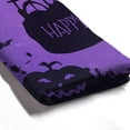 thumbnail image 5 of Happy Halloween Shower Curtain, Purple and Black Witch Castle Spider Shower Curtain Set Home Bathroom Decor Waterproof Fabric Bathtub Curtain with 12 Hooks 72x72 inches, 5 of 6