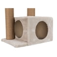 thumbnail image 5 of TRIXIE Valencia Plush & Sisal 3-Level 28" Cat Tree with Scratching Posts & Condo, Greige, 5 of 7