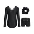 thumbnail image 2 of Leotards for Girls Gymnastics, Long Sleeve Sparkly Dance Biketards with Shorts Ballet Tumbling Outfit for 3-12 Years, 2 of 7