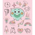 thumbnail image 2 of Junior's Soul 22 Emoji Manual Graphic Tee Light Pink Large, 2 of 3