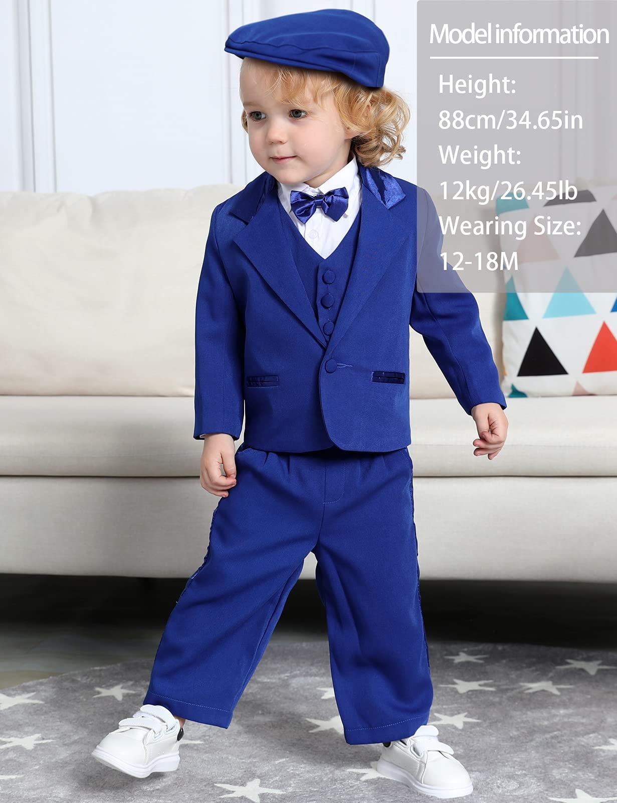 Amazon.com: Toddler Boys Gentleman Outfit Vest+Shirt+Pants 3PCS Clothes  Fall Winter Set 1st Birthday Outfit for (Grey, 4-5 Years) : Clothing, Shoes  & Jewelry