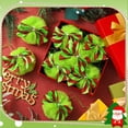 thumbnail image 5 of 12pcs Green Furry Christmas Ball Ornaments Xmas Green Furry Elf Ornaments Christmas Ball Hanging Decorations Christmas Tree Decorations Ball for Xmas Tree Party Gifts Supplies(8cm/3.14inch), 5 of 6