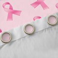 thumbnail image 4 of Castle Fairy Breast Cancer Curtains Pack of 2 (42x84 Each),Kawaii Ribbon Curtains Blackout, 4 of 6