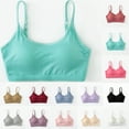thumbnail image 4 of Npasoilc Racerback Bra for Women Wirefree Mesh Sheer Push Up Breathable Lightweight Comfortable Daily Underwear, 4 of 4