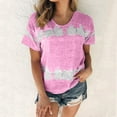 thumbnail image 4 of Wolfast T-Shirts pour Femmes Mode Femmes Mode T-Shirt Imprimé Manches Courtes Blouse Col Rond Hauts Décontractés Manches Courtes Blouses pour Femmes, 4 of 9