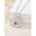 thumbnail image 3 of Dorunmo Veterinary Gifts Stethoscope Necklace with Paw Print 925 Sterling Silver Vet Nurse Necklace for Women Nursing Graduation Gift, 3 of 6