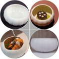 thumbnail image 4 of Platos de péndulo de erizos de mar, cuencos de cerámica perfilados blancos, cocina Molecular, restaurante de Hotel de lujo, casa club, 2 uds., 4 of 5