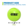 thumbnail image 3 of GSE Games & Sports Expert 3-Pack Weighted Practice Softballs, Training Baseballs for Practice Catching, Outdoor Pitching, Batting, Throwing, Speed Training on Playgrounds - Green 14oz, 3 of 7